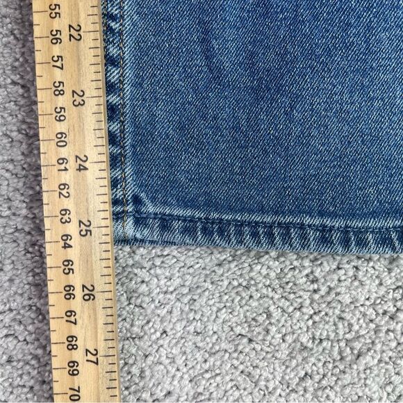 Hollister Mom Jeans Women's 26X25 Blue Straight Ultra High Rise Medium Denim - Picture 9 of 11